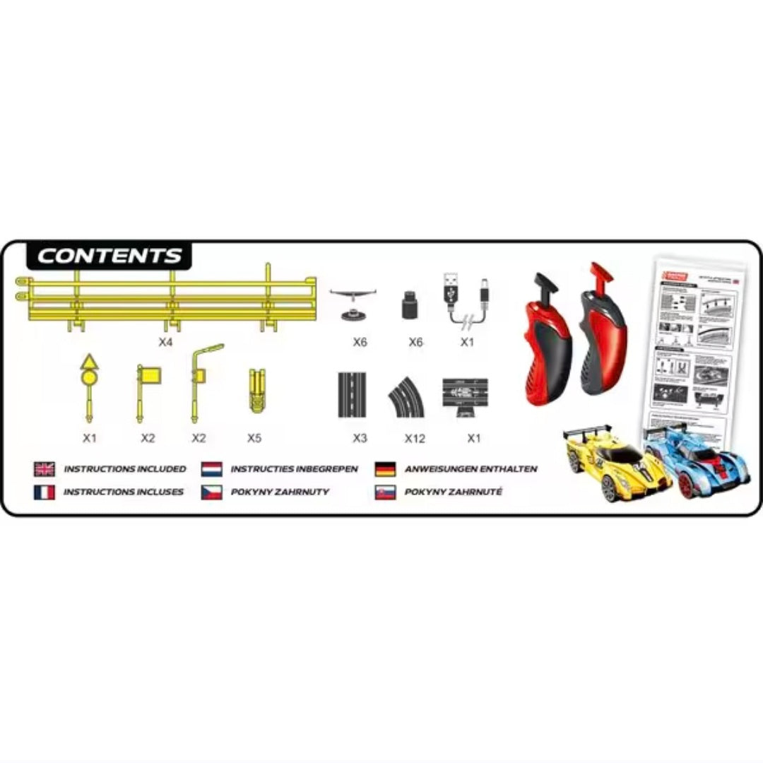 Racing Track: 3-in-1 Different Racing Circuits Racebaan - 280m