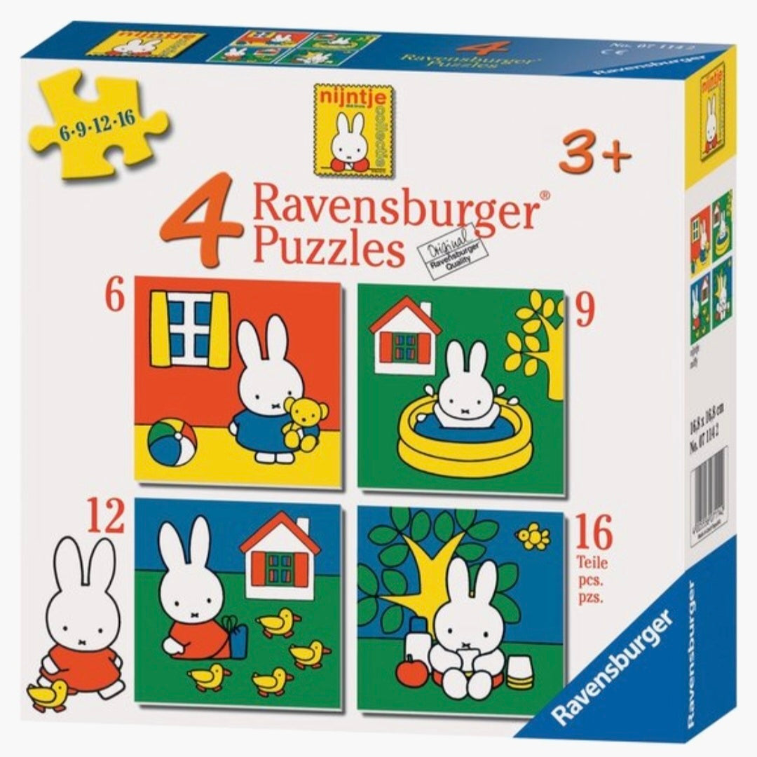 Nijntje: 4 Puzzels - 6+9+12+16