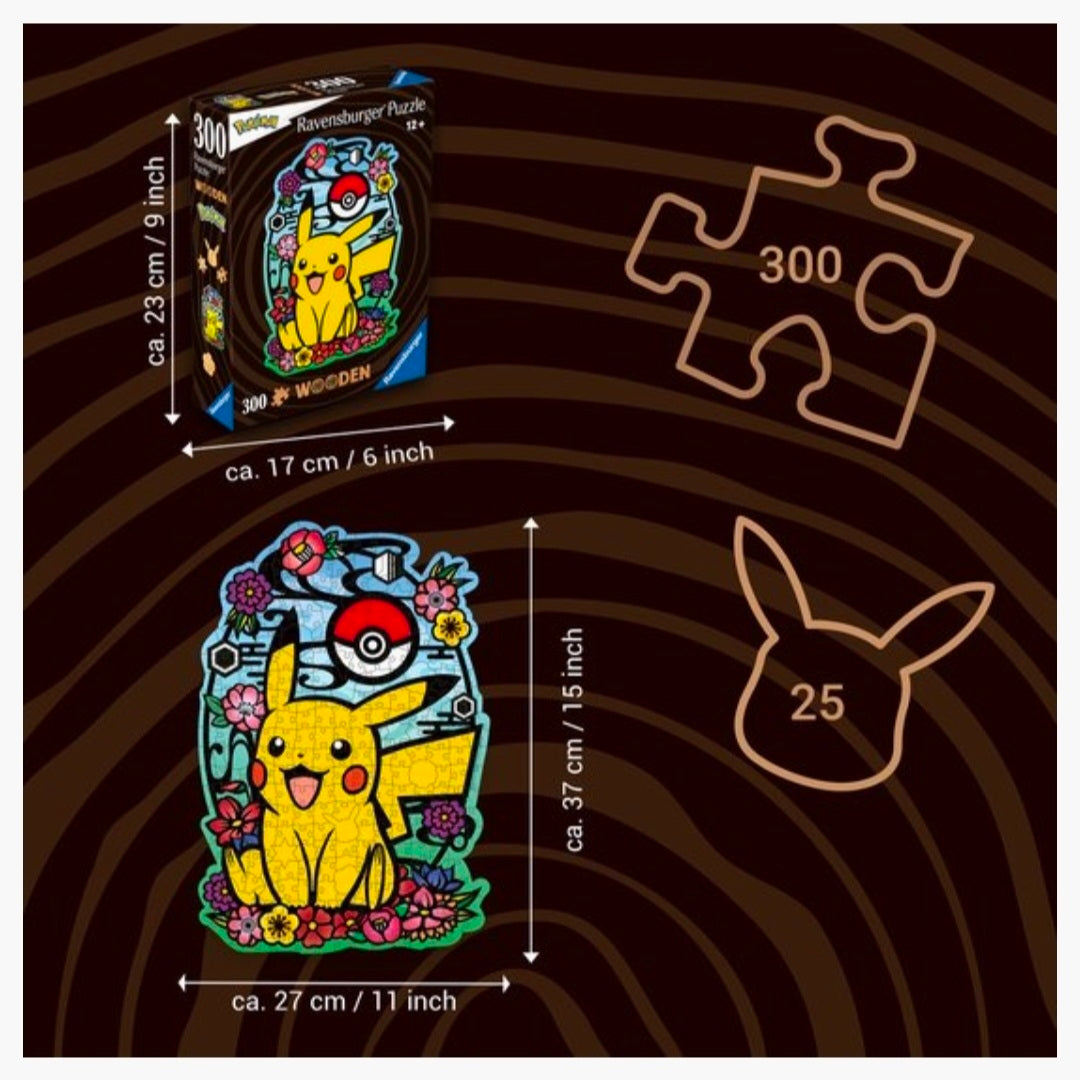 Ravensburger: Shaped Hout Pokemon - 300