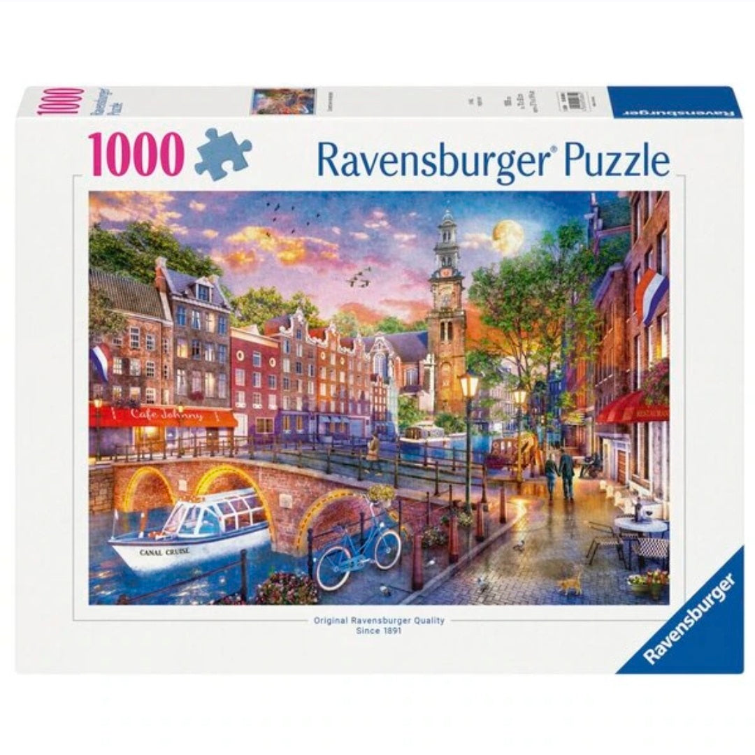 Ravensburger: Zonsondergang Amsterdam - 1000
