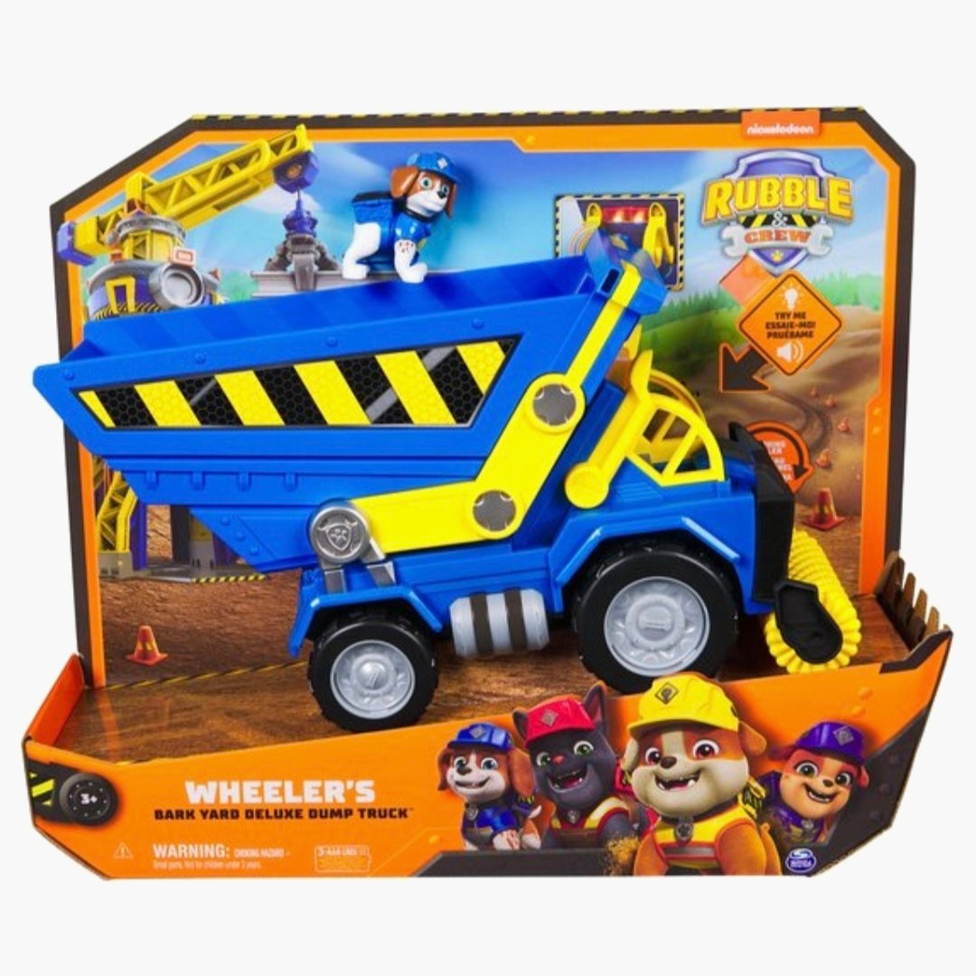 Paw Patrol: Rubble & Crew - Blafwerf Vuilniswagen Licht & Geluid