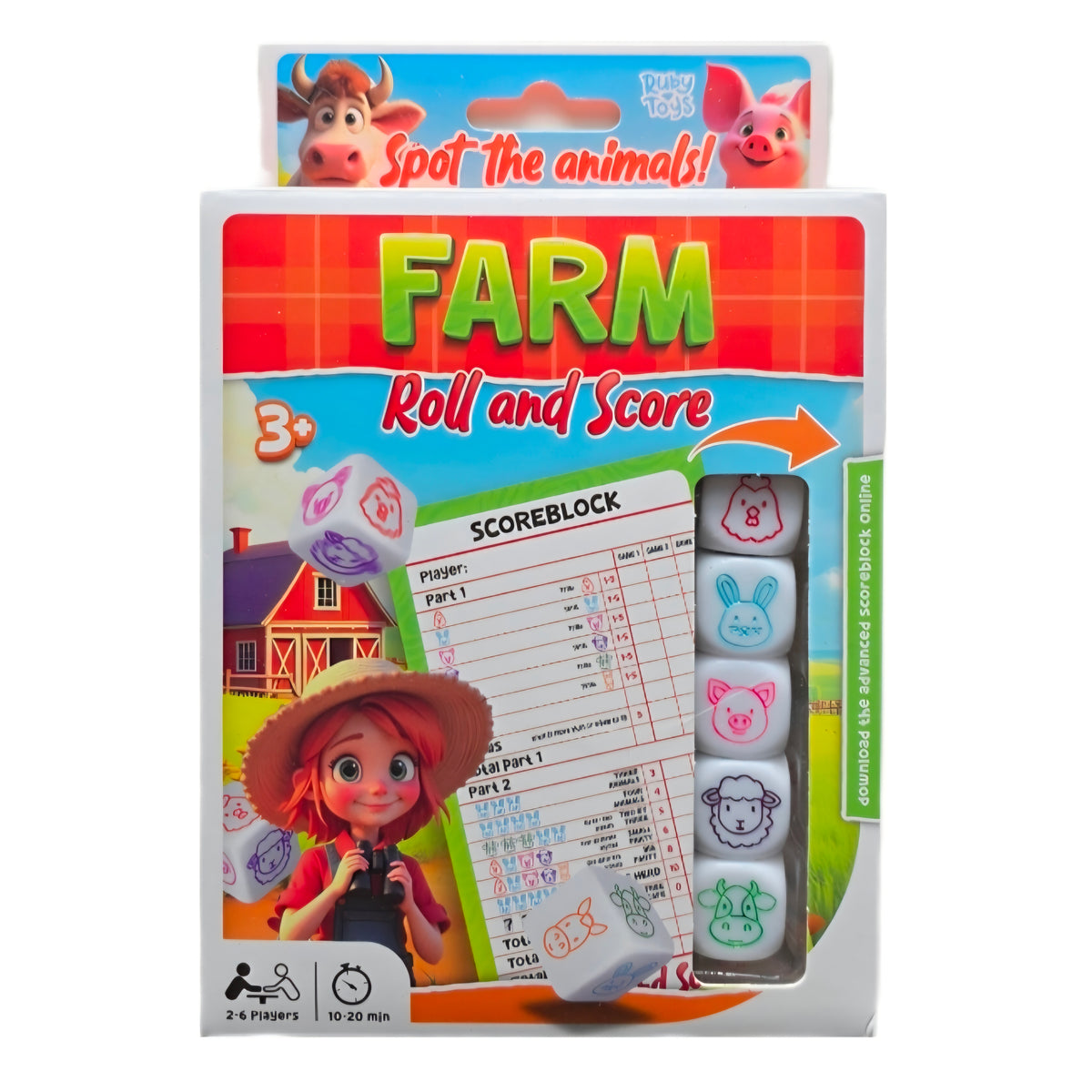 Ruby Toys: Farm - Roll and Score