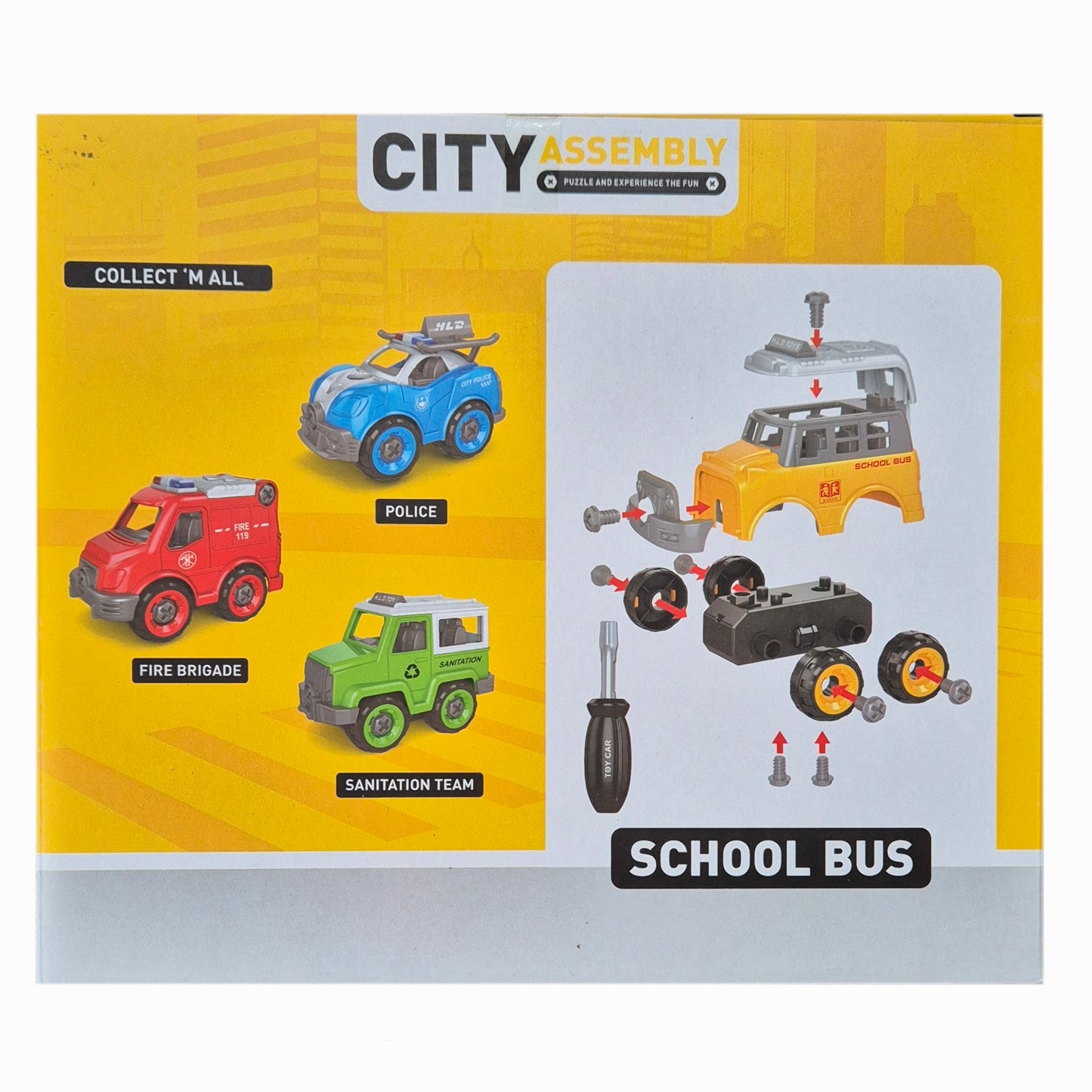 Ruby Toys: City Schoolbus assembling