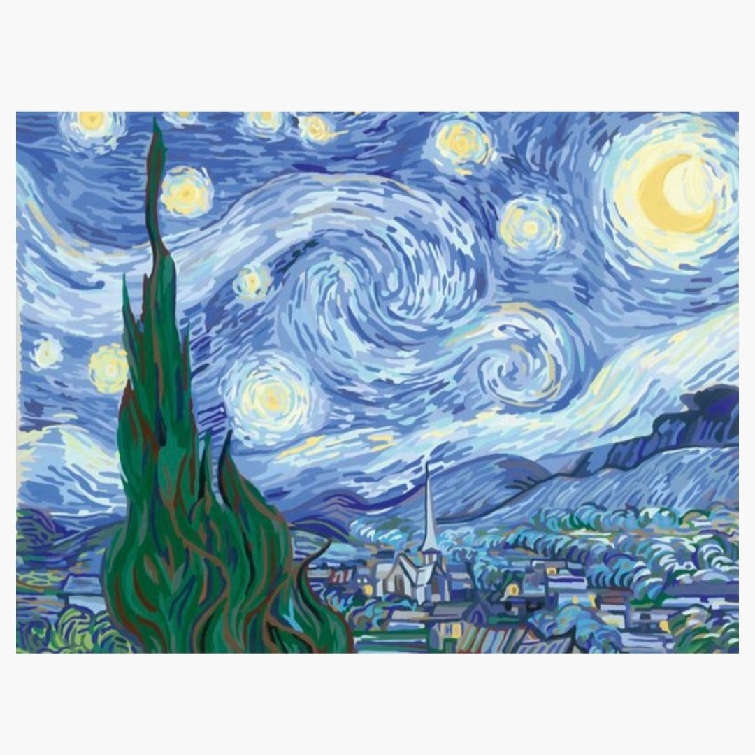 Ravensburger: The Starry Night (Van Gogh) schilderen op nummer