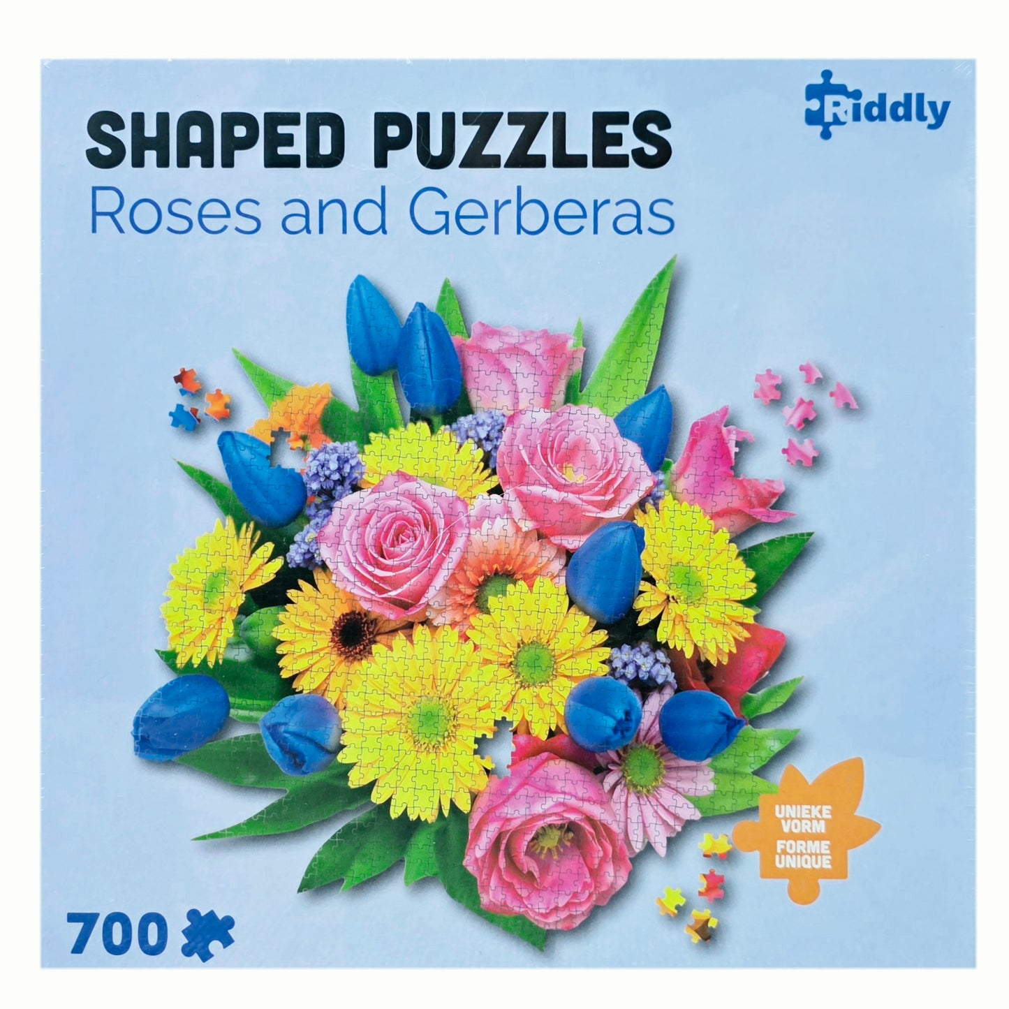 Shaped Puzzel: Roses and Gerberas 700
