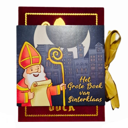 Suprise verpakking - Boek van Sinterklaas 17,5 x 26 x 4cm + Notitieboekje