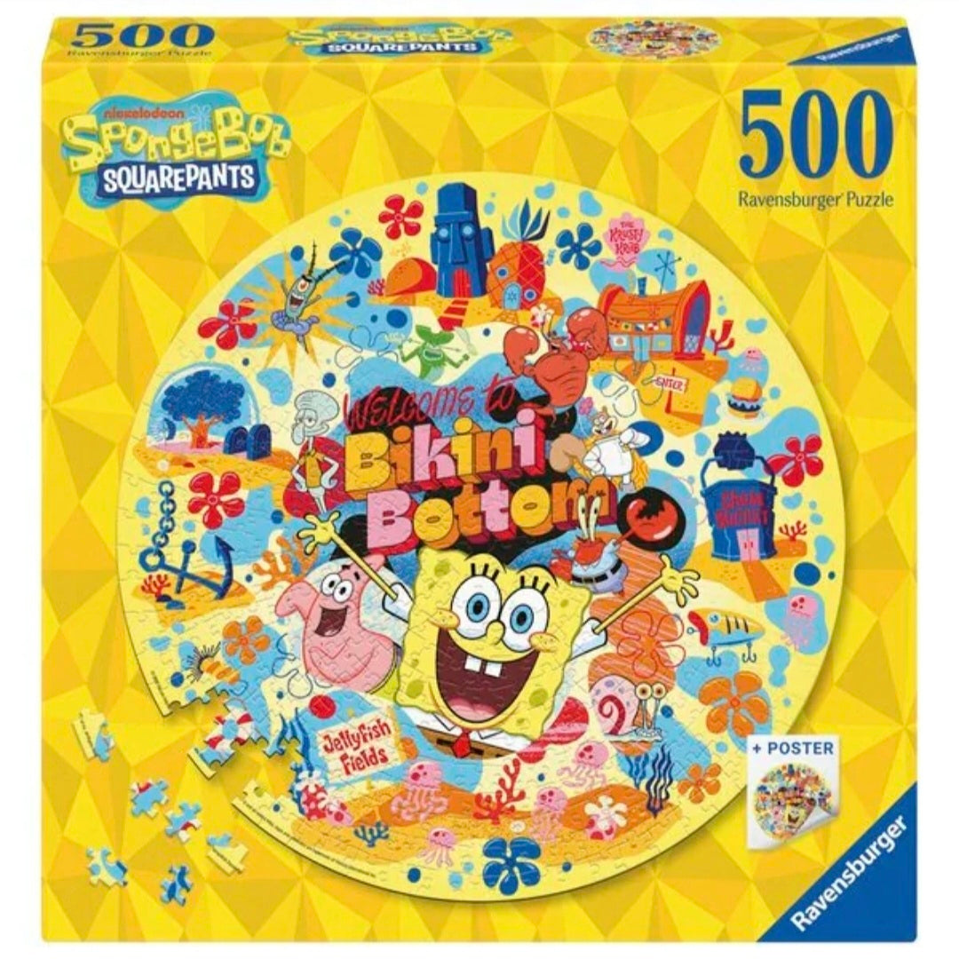 Spongebob: Ronde Puzzel - 500