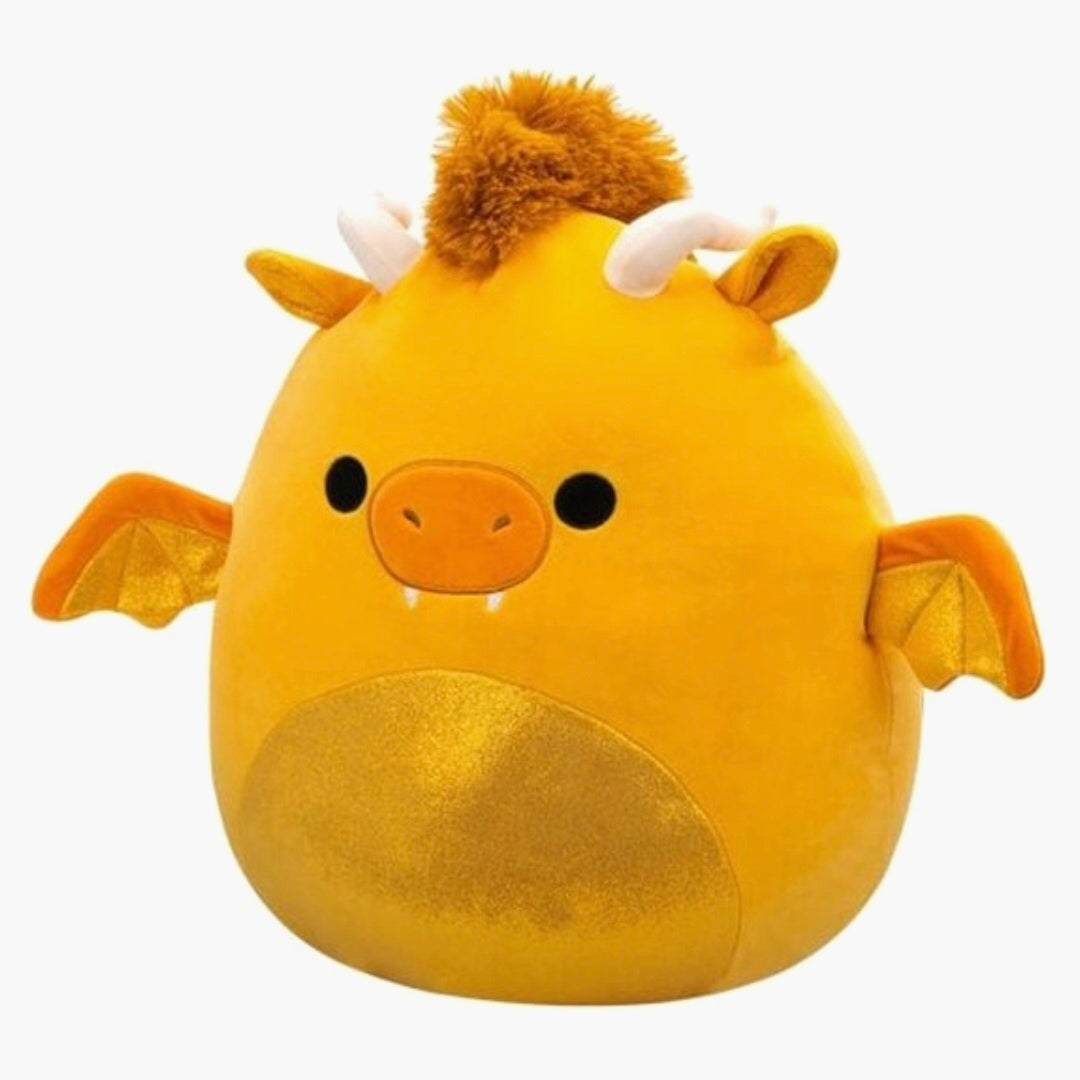 Squishmallows:  Mister - Gold Dragon W/Sparkle Belly 40cm