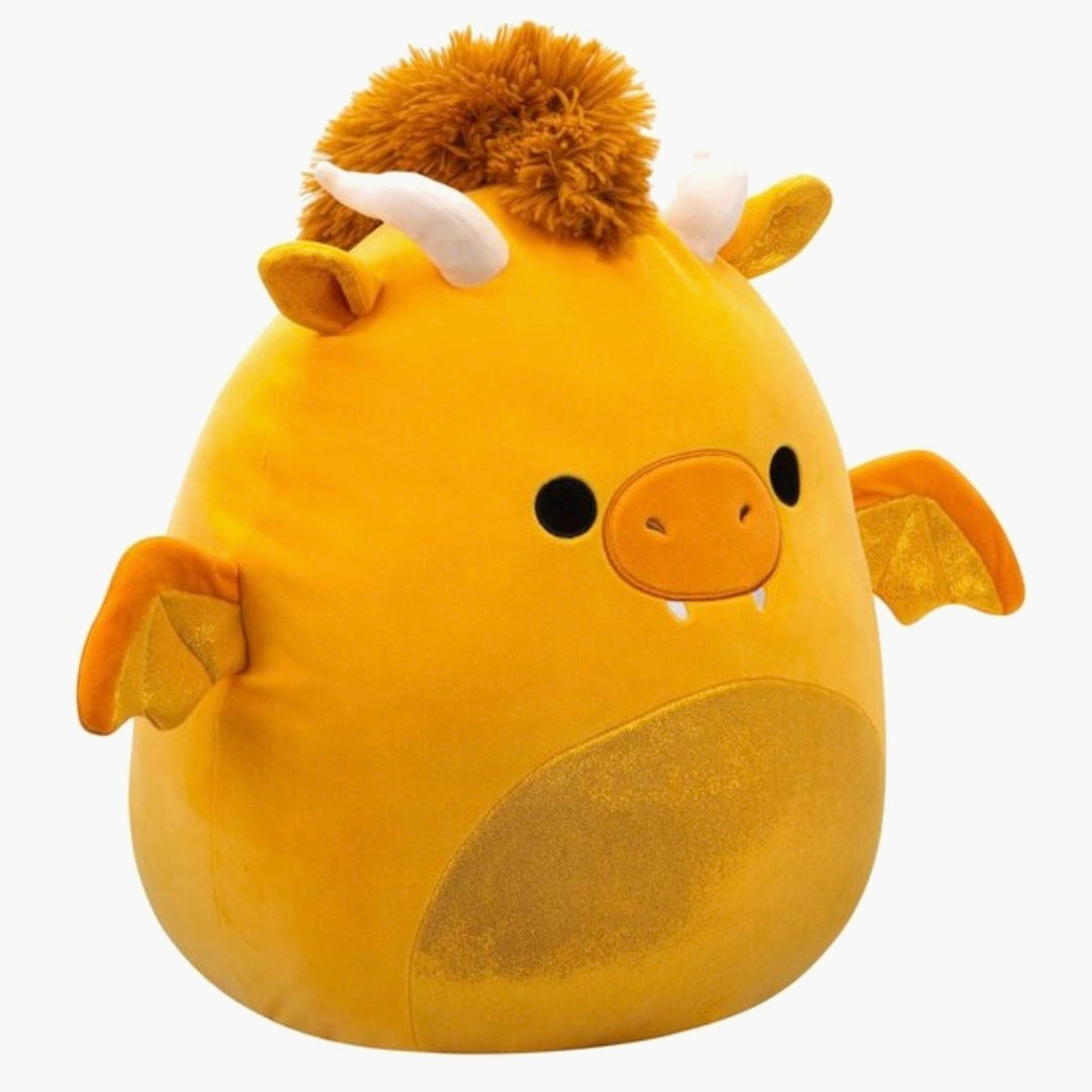Squishmallows:  Mister - Gold Dragon W/Sparkle Belly 40cm