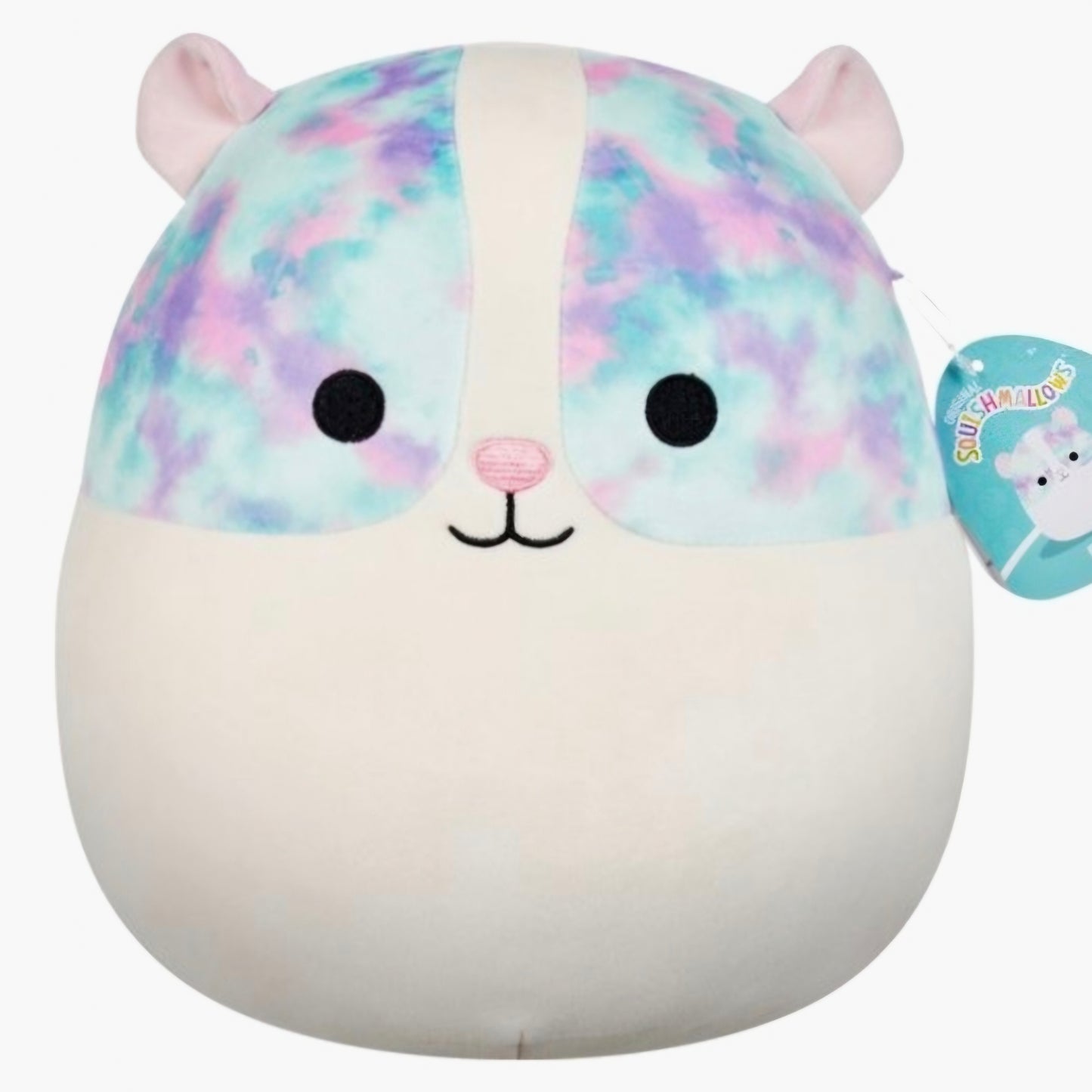Squishmallows: Rhys - Guinea Pig w/Multicolored Eyepatches 30cm