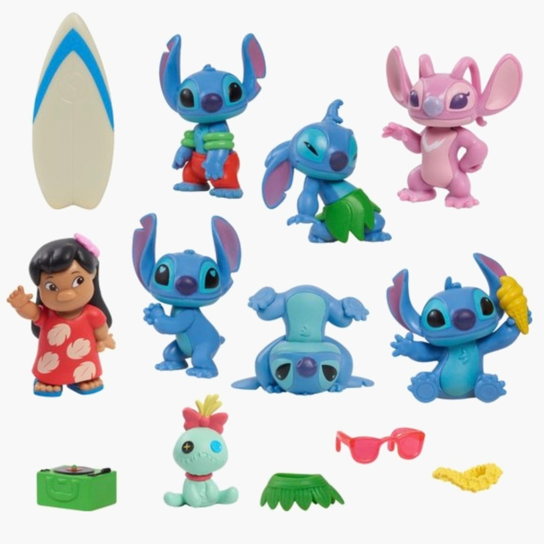 Stitch: Deluxe Set 8 Speelfiguren + 5 accessoires