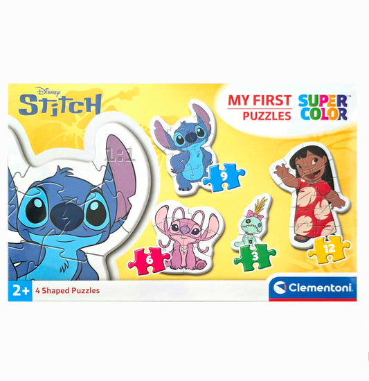 Clementoni: Stitch - My first Puzzel - 4 Puzzels 3-6-9-12