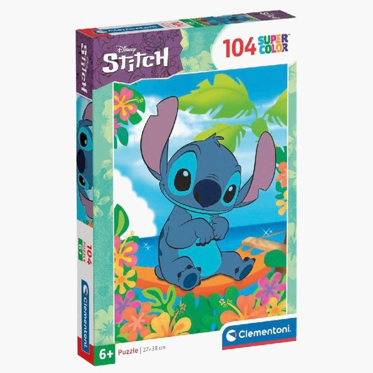 Clementoni: Stitch puzzel Supercolor - 104 stukjes
