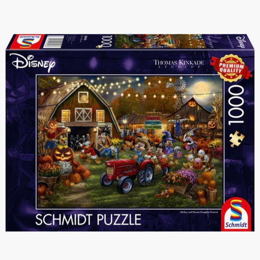 Thomas Kinkade: Disney Mickey & Minnie - Pumpkin Festival - 1000