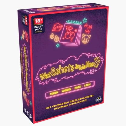 Goliath Wat Schets Je Me Nou?! 18+ speldoos schuin van voren met zijkant zichtbaar