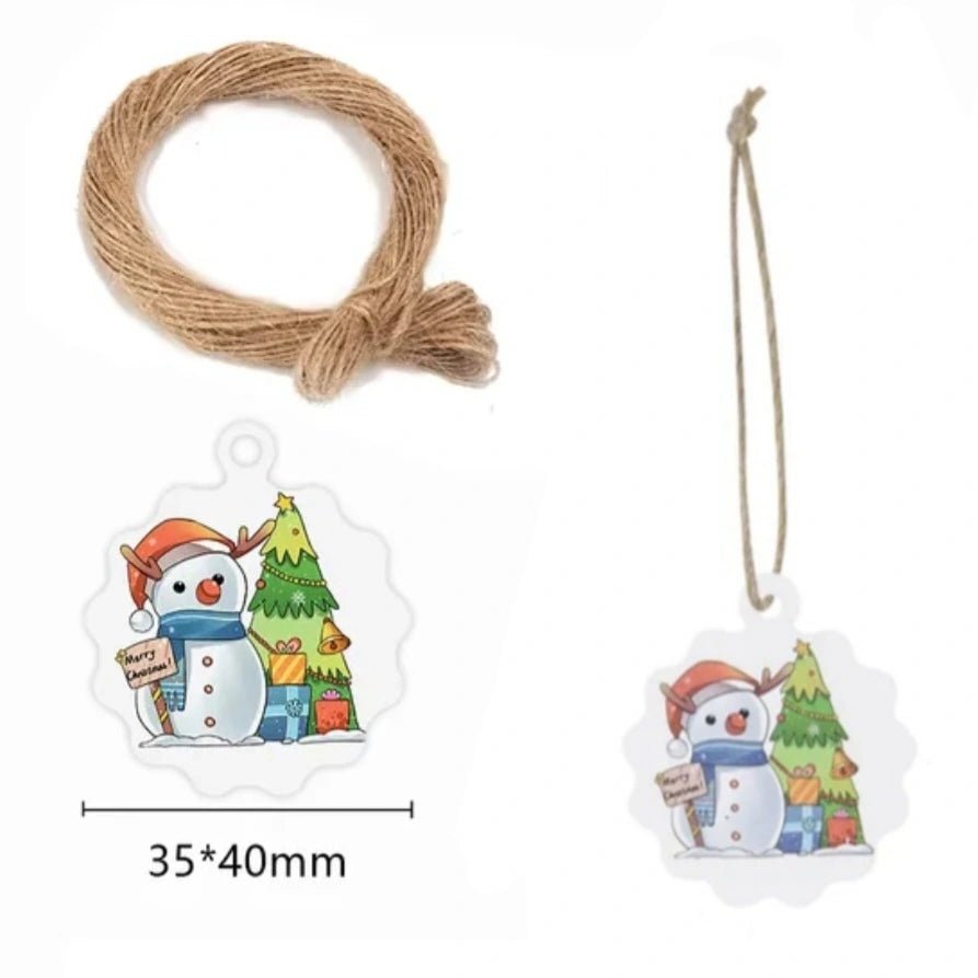 Kerst Cadeaukaartjes sneeuwpop (10 Stuks) - Multiplaza